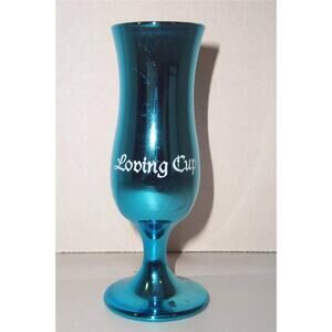 Royal Carribean Loving Cup Blue Souvenir Shot Glass Liqueur -081411